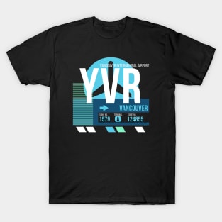 Vancouver (YVR) Airport Code Baggage Tag T-Shirt